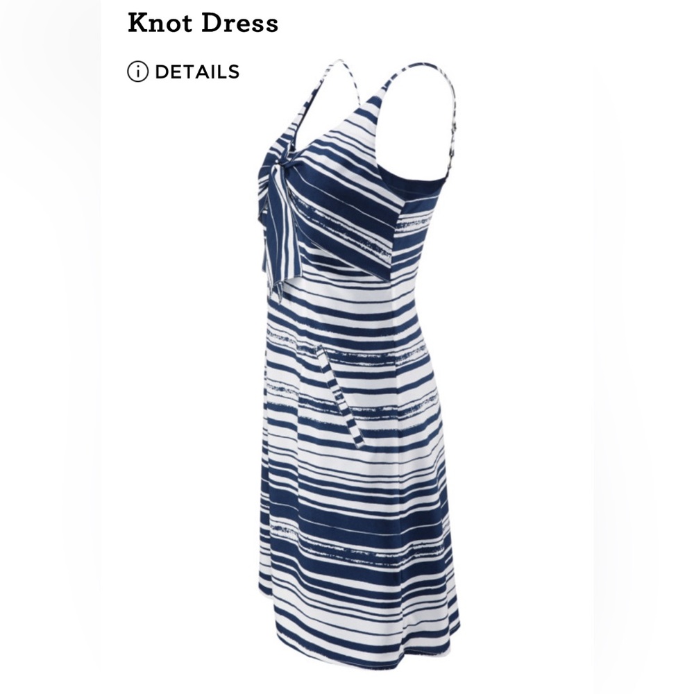Navy and white stripes sundress by Cabi